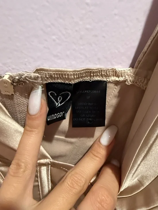 Windsor Blush Nude Corset Crop Top - Picture 4 of 4